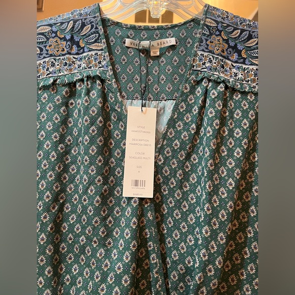 **SOLD** Veronica Beard Mariposa Dress
Size 6 - Sea glass Color Multi - Picture 9 of 11